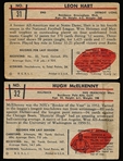1953 Bowman Football- 2 Diff