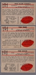 1953 Bowman Football- 3 Diff