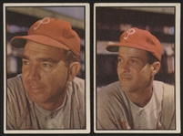 1953 Bowman Baseball Color- 2 Diff Hi# Phillies