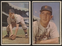 1953 Bowman Baseball Color- 2 Diff Hi# Detroit Tigers