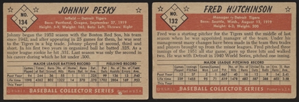 1953 Bowman Baseball Color- 2 Diff Hi# Detroit Tigers