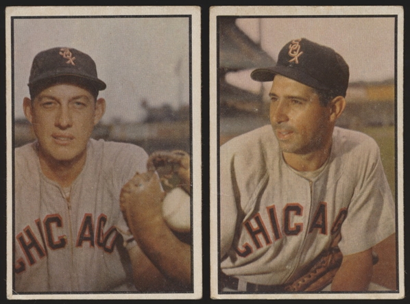 1953 Bowman Baseball Color- 2 Diff Chicago White Sox Hi#s