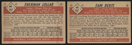 1953 Bowman Baseball Color- 2 Diff Chicago White Sox Hi#'s