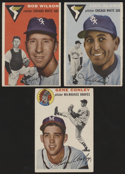 1954 Topps Baseball- 3 Diff SPs