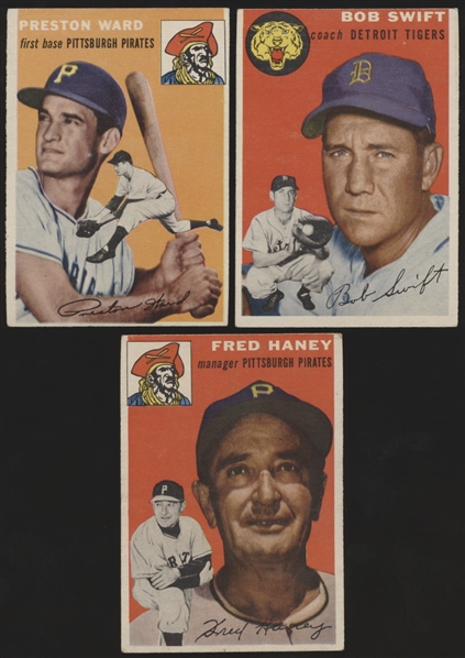 1954 Topps Baseball- 3 Diff SPs