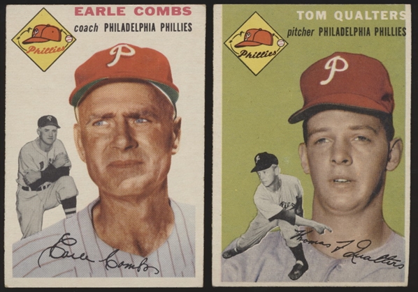 1954 Topps Baseball- 2 Diff