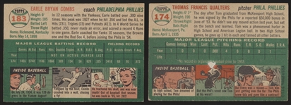 1954 Topps Baseball- 2 Diff