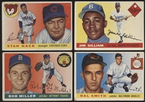 1955 Topps Baseball- 4 Diff