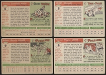 1955 Topps Baseball- 4 Diff