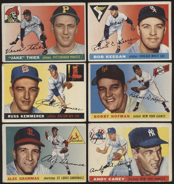 1955 Topps Bb- 6 Diff