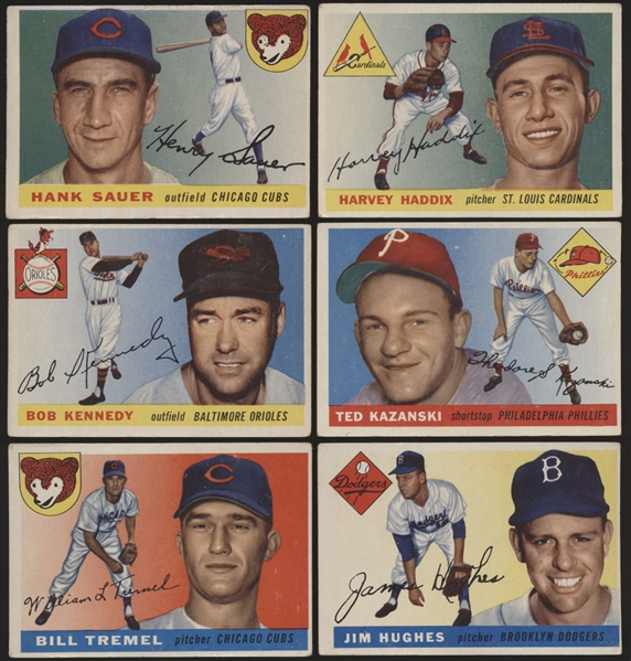 1955 Topps Bb- 6 Diff