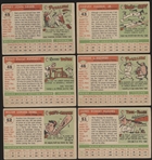 1955 Topps Bb- 6 Diff