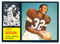 1962 Topps Football- #28 Jimmy Brown, Browns