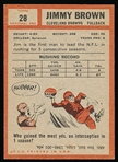 1962 Topps Football- #28 Jimmy Brown, Browns