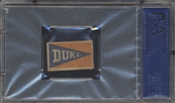 1950 Topps Football Felt Back- Jack Friedland, Duke- PSA Ex 5- Red Color