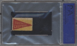 1950 Topps Football Felt Back- Jim Powers, Univ of Southern Cal- PSA Ex 5- Green Color