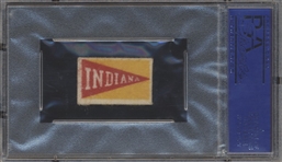 1950 Topps Football Felt Back- John Sebek, Indiana- PSA Ex 5- Green Color