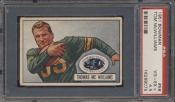 1951 Bowman Football- #58 Thomas McWilliams, Steelers- PSA Vg-Ex + 4.5
