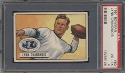 1951 Bowman Football- #60 Lynn Chandnois, Steelers- PSA Vg-Ex 4