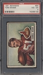 1951 Bowman Football- #64 Tom Wham, Cardinals- PSA Vg-Ex 4
