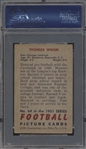 1951 Bowman Football- #64 Tom Wham, Cardinals- PSA Vg-Ex 4