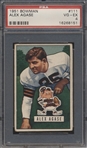 1951 Bowman Football- #111 Alex Agase, Browns- PSA Vg-Ex 4