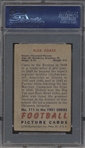 1951 Bowman Football- #111 Alex Agase, Browns- PSA Vg-Ex 4