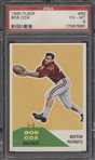1960 Fleer Football- #86 Bob Cox, Boston Patriots- PSA Ex-Mt 6