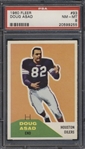 1960 Fleer Football- #93 Doug Asad, Oilers- PSA Nm-Mt 8