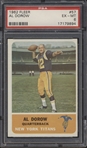 1962 Fleer Football- #57 Al Dorow, New York Titans- PSA Ex-MT 6